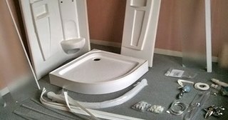 Установка душевой кабины Новомосковск, цена от 2975 руб.